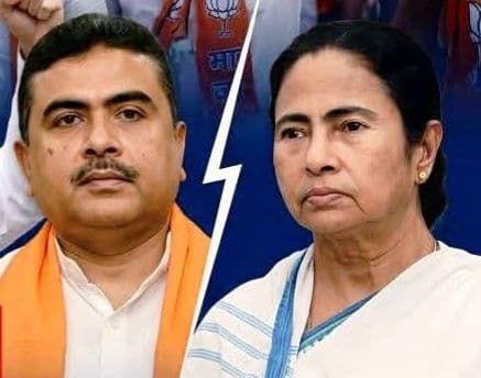 ममता बनर्जी का आरोप: “मारपीट, कैमरे बंद… यह अनैतिक जीत”; सुवेंदु अधिकारी बोले—“राजनीतिक संन्यास”
