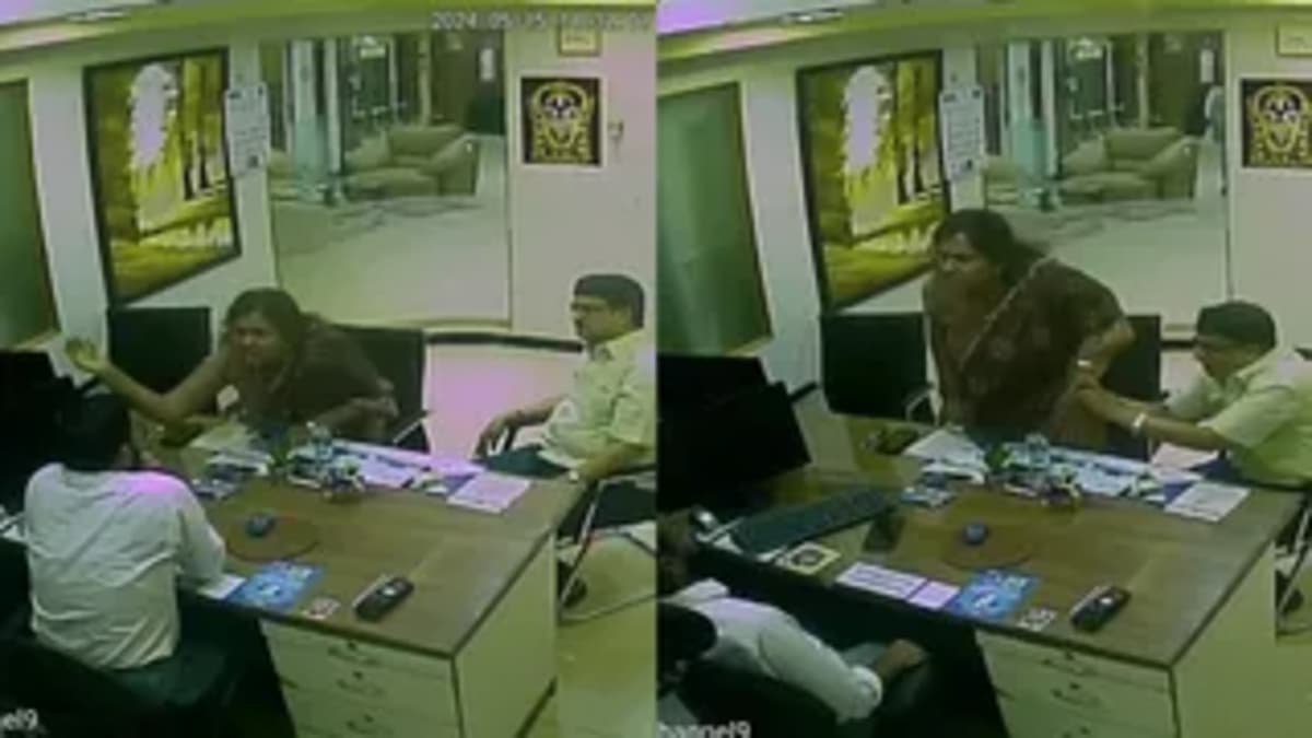 चेन्नई: पूर्व केंद्रीय मंत्री के बेटे ने SBI बैंक मैनेजर को थप्पड़ मारा, CCTV फुटेज वायरल